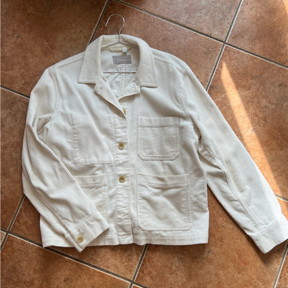 Everlane Cream Corduroy Chore Jacket